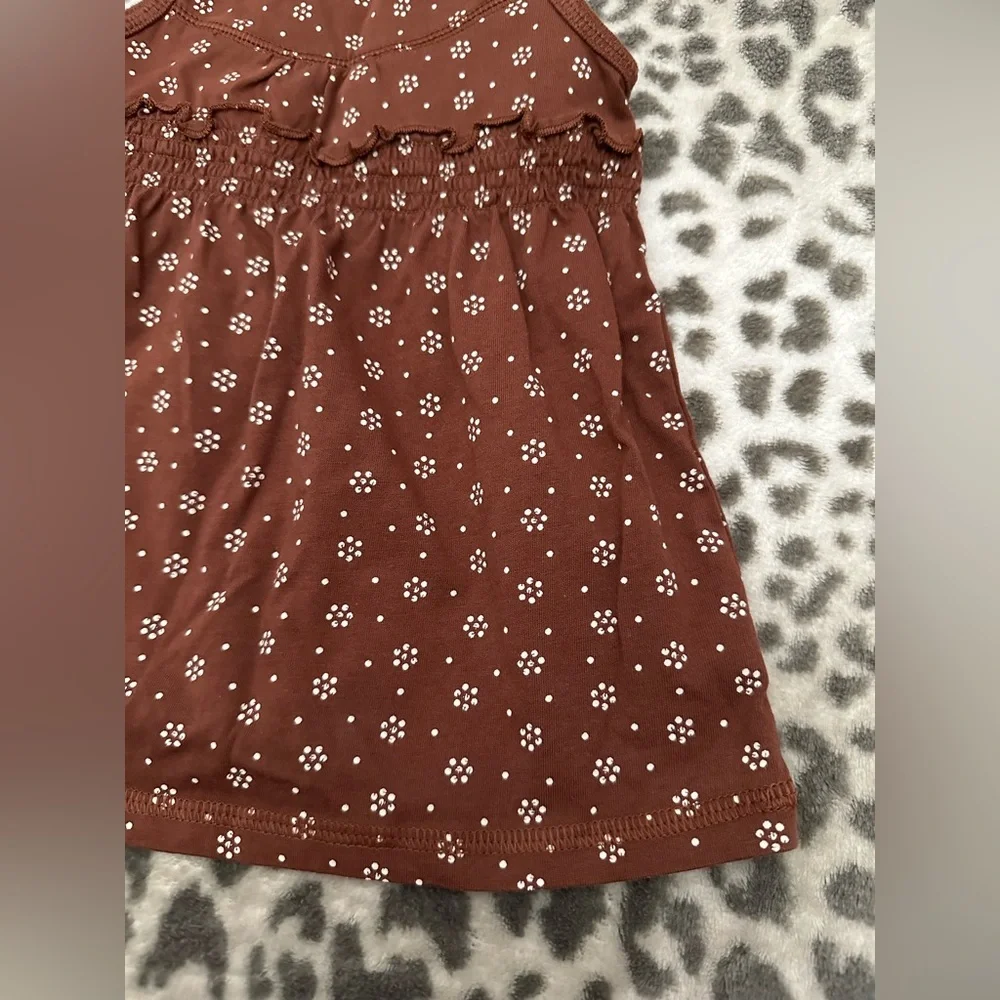 NWOT babyGap Babydoll Tank Top in Brown Size 18-24 Months Toddler Girls
